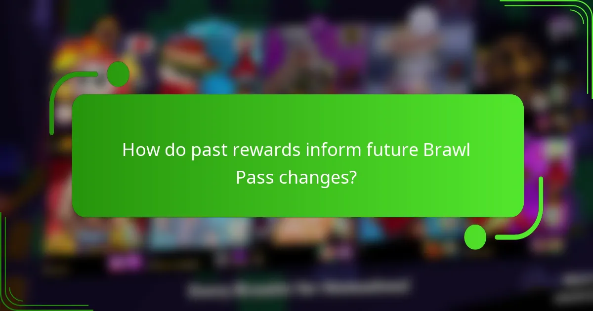 How do past rewards inform future Brawl Pass changes?