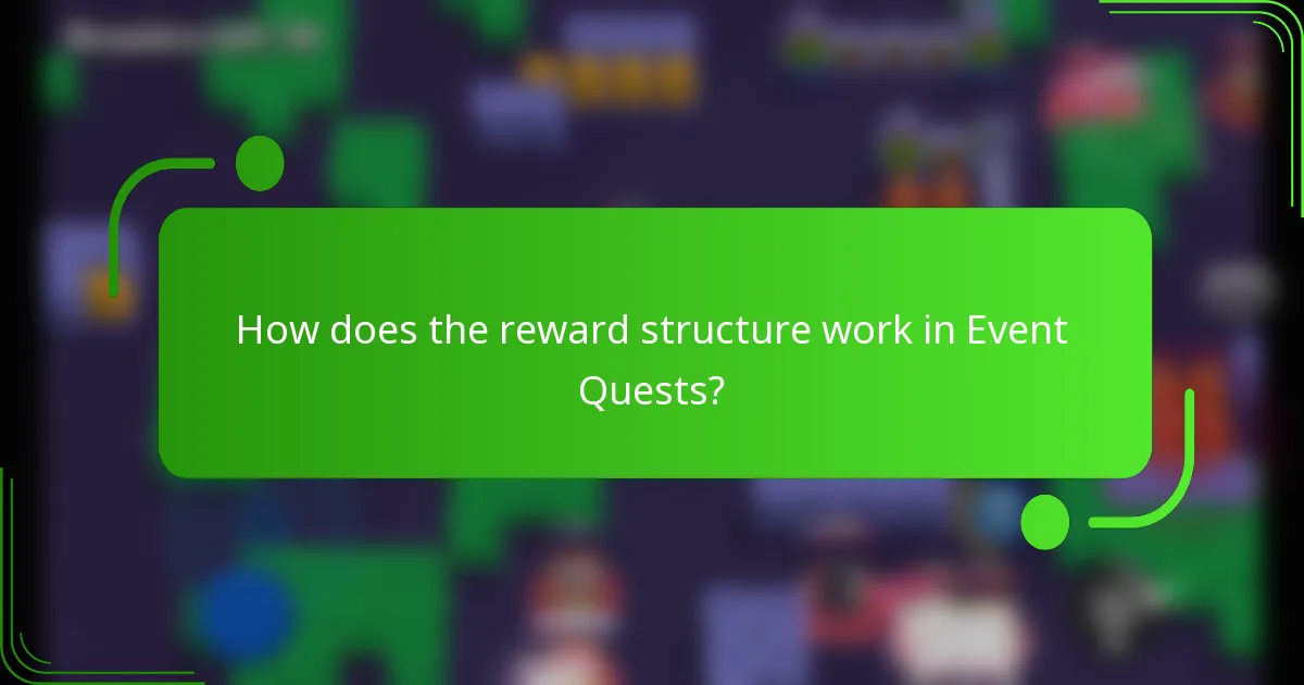 How does the reward structure work in Event Quests?