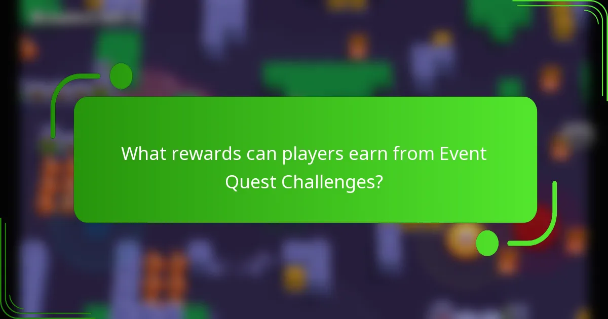 What rewards can players earn from Event Quest Challenges?